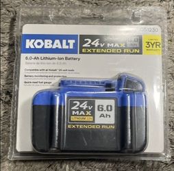 2 Brand New Kobalt 24v batteries and charger