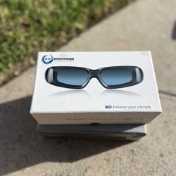SainSonic 3D Active Shutter Rechargeable Glasses For TV