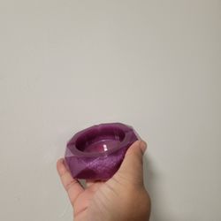 Handmade Resin Ashtray Purple