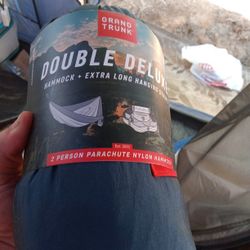 New Double Deluxe Hammock Extra Long Hanging Strap 