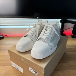 Christian Louboutin Louis Junior Orlato Flat – White (Size 46 / US 13)