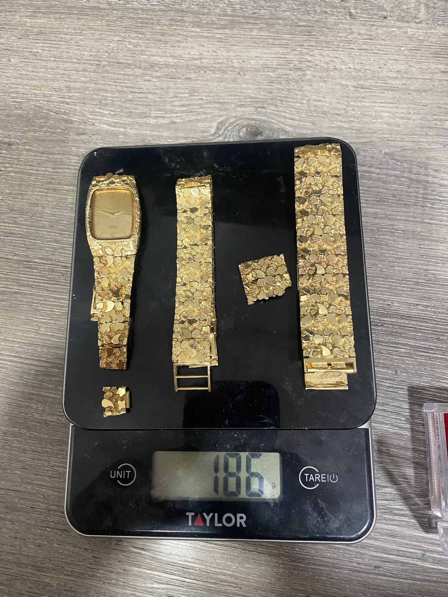 14K Bracelets & Watch 186 Grams