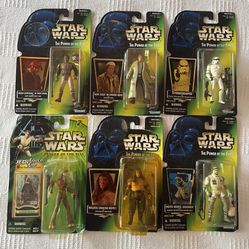 NEW Star Wars Action Figures Han Solo Stormtrooper Lando Gungan Malakili 96-97