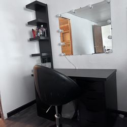 Vanity, Chair, Mirror 