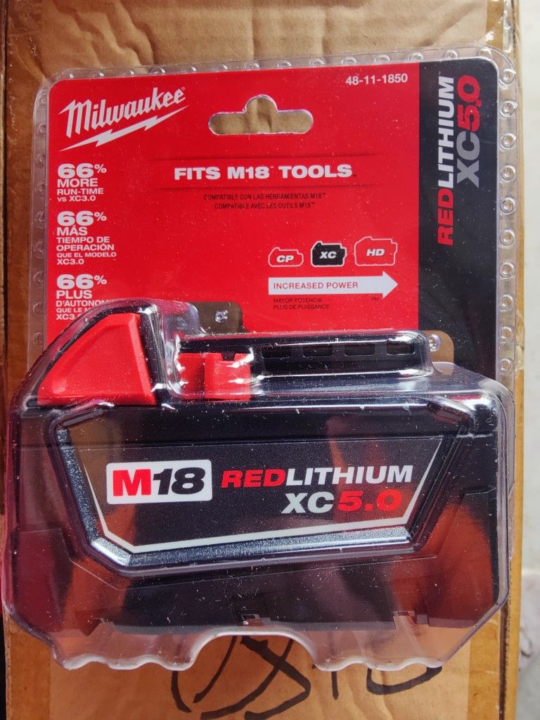 Milwaukee M18 5 Amp Hour Battery