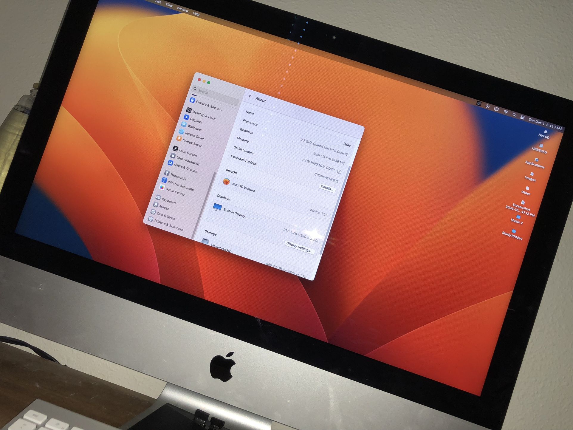 IMAC - Magic keyboard and mouse included