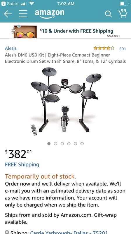 Electric drum set