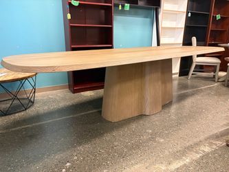 RESTORATION HARDWARE Kyoto Greige Rectangular Dining Table