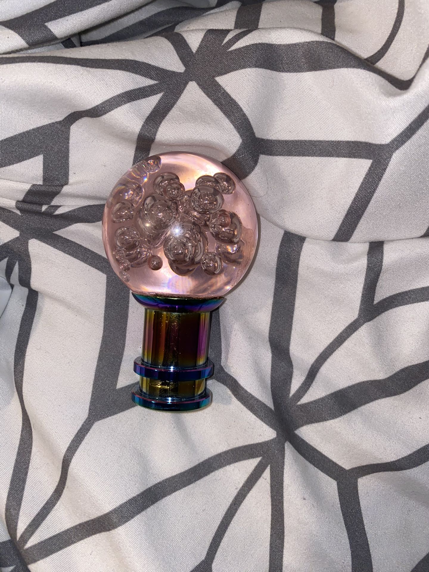 Qilu Pink Crystal Bubble Shift Knob