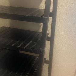 5 Tier Black Shelf