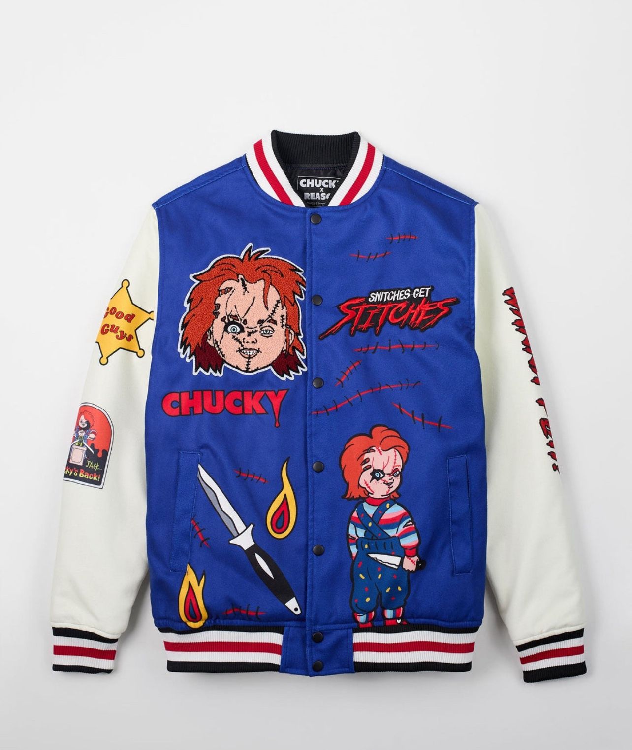 Mens Wool Varsity Chucky Jacket Sz large