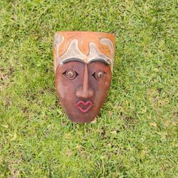 Terracotta Mexican Face Vintage Planter