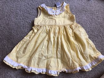 18M yellow dress cotton