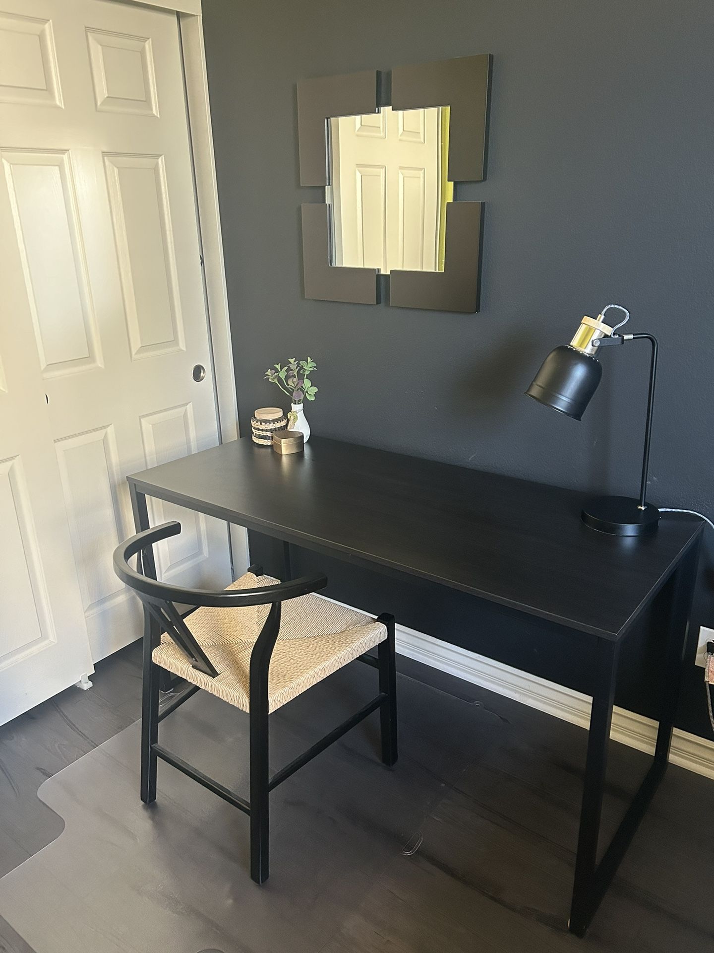 Desk with Desk Mat Bundle