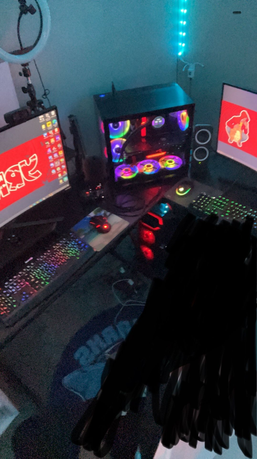 Full PC Gaming Setup (2 PCs 1 gaming 1 Streaming/editing)