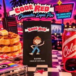 Stranger Things The Drive-Into Experience Code Red Eleven Lapel Pin