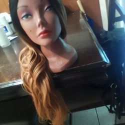 Human Brownish Blonde Wig