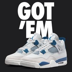  Jordan Retro 4s “Military Blue”