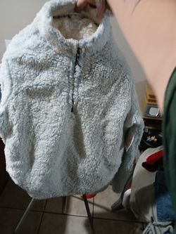 Fluffy Pale Blue (Almost White)  Sweater
