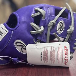 Rawlings HOH R2G 11.5" PROR204-2PUGR Purple/Gray Pro I-Web Infield Glove NWT