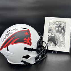 Andre Tippett Signed & Authenticated FS Rep & Photo
