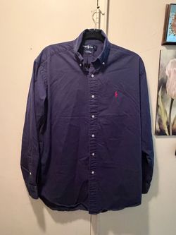 Ralph Lauren Blake Long Sleeve Button-Down Shirt Cotton Button-Down Shirt Large