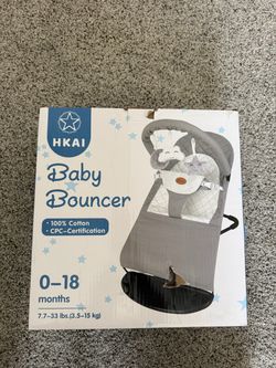 Baby Bouncer, Portable Baby Bouncer Seat for Babies 0-18 Months