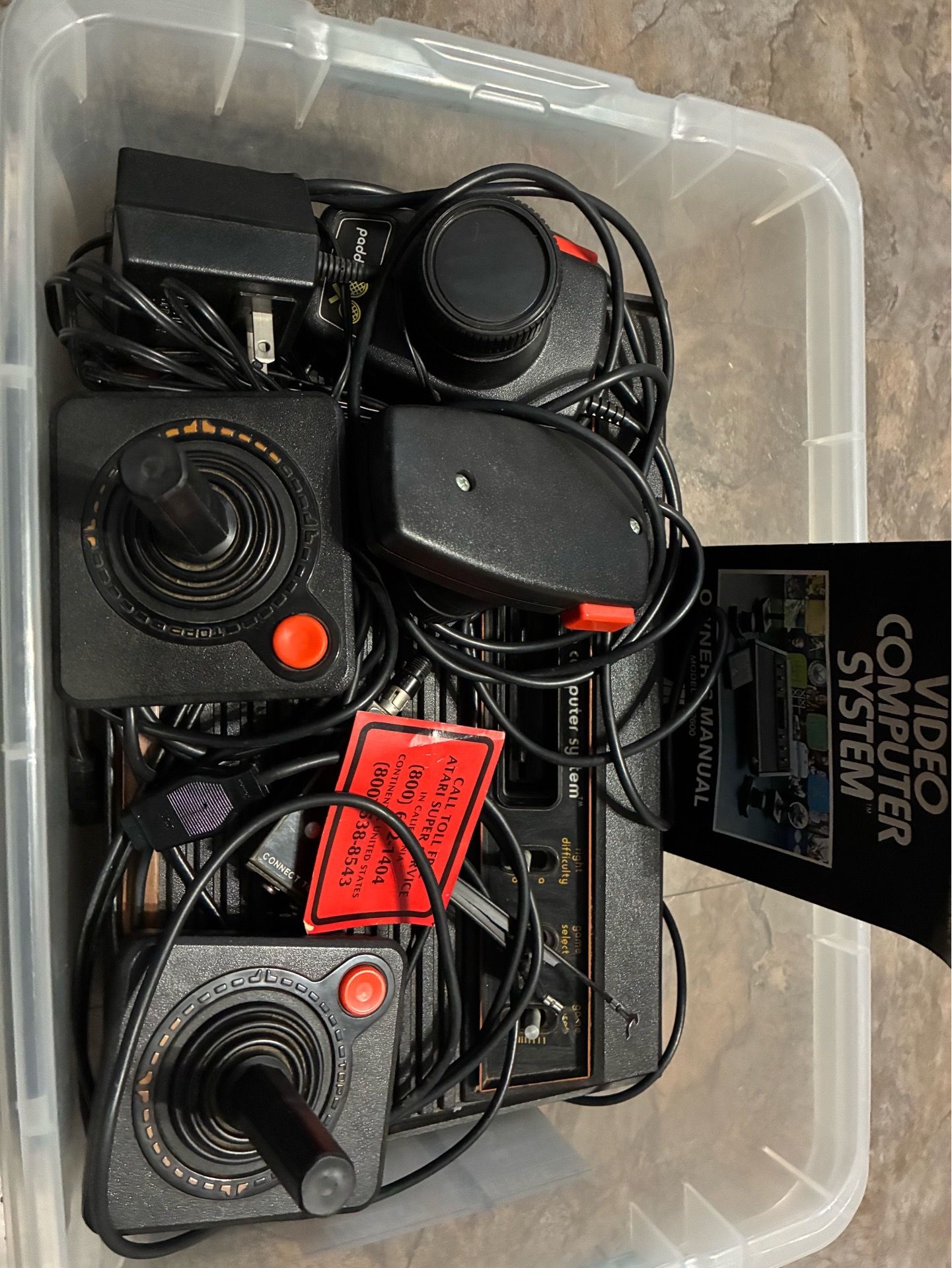 Ready to Use Atari 2600 Game Console. Includes Manuals and Games