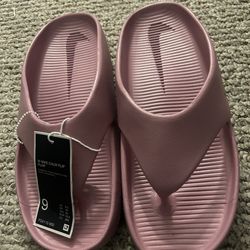 Nike Calm Flip Flop Sandals Pink Lightweight Synthetic Women Size 9 Slip On