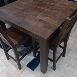 Winter clearance sale. Brantley five piece rustic oak dining set only $499. Easy finance option. Same-day delivery.
