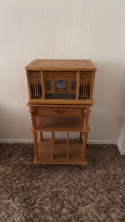 Excalibur model RD54 combination record player, cd player, radio w/ stand