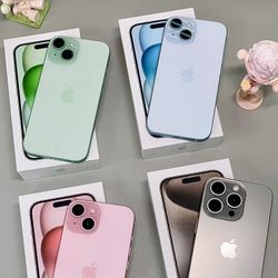 Apple IPhone 15 128gb  Unlocked, FREE Smartwach/ Headphones. Pay $1 Today Rest in payments. NO CREDIT NEEDED FINANCING