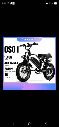 1500W 65mi range E-Bike