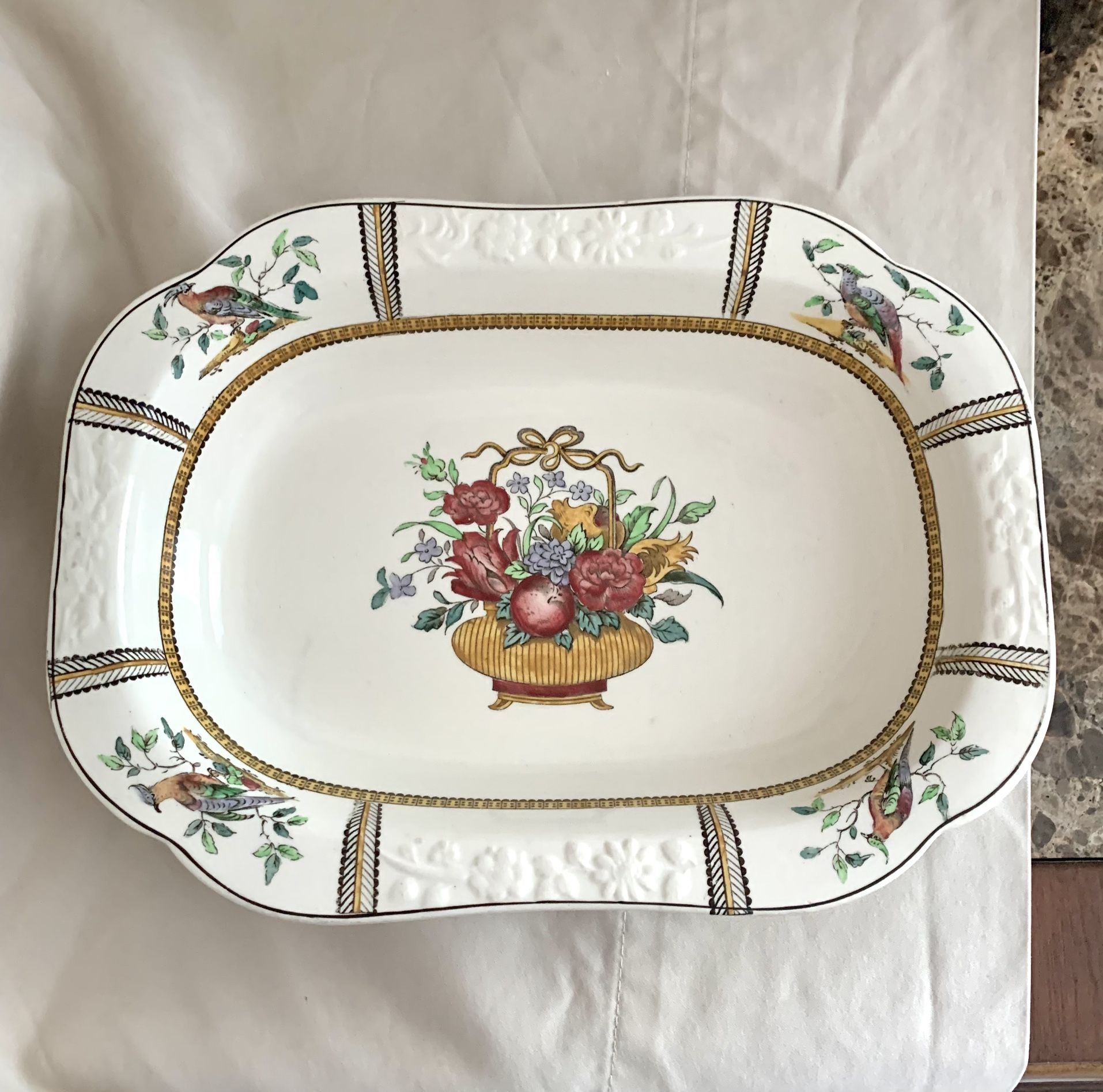 Copeland Late Spode England, “June” 9”X 6.5” Serving Bowl