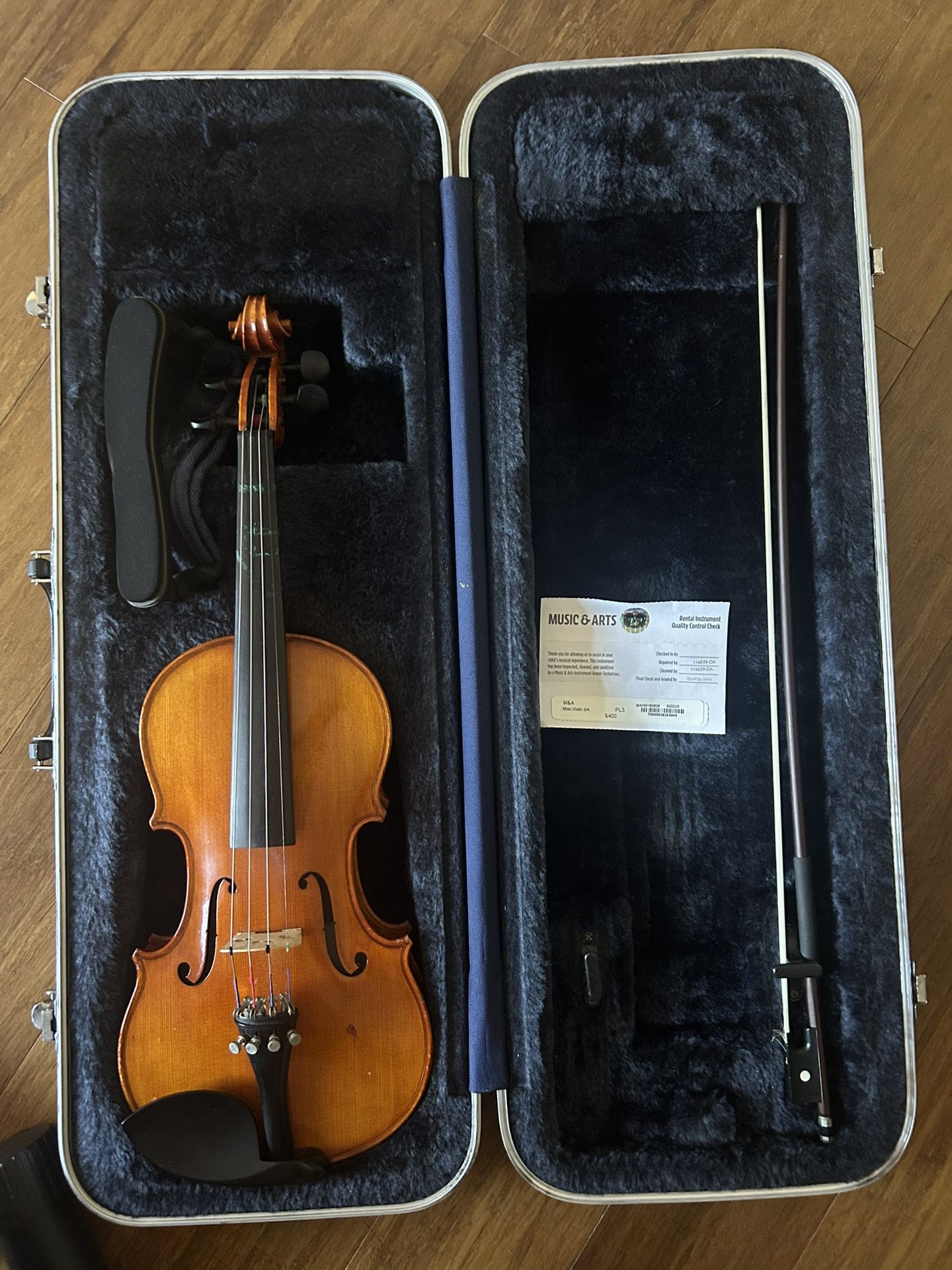 3/4 size great quality Violin set m&a