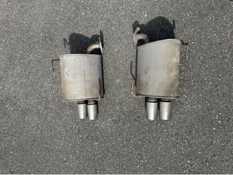 VB WRX stock mufflers