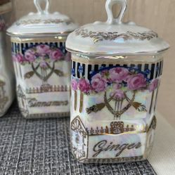 Cinnamon and Ginger Canisters 