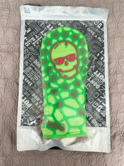 SWAG Golf BF23 Neon Green Camo Nylon Skull Driver Headcover – NEW SEALED