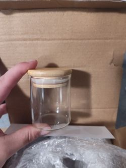 Glass spice jars