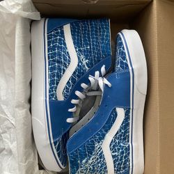 Blue Old School High top Vans 
