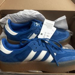 Blue Adidas Sambas