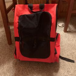 Dog Carrier Backpack, W/ Wheels And Handle. 