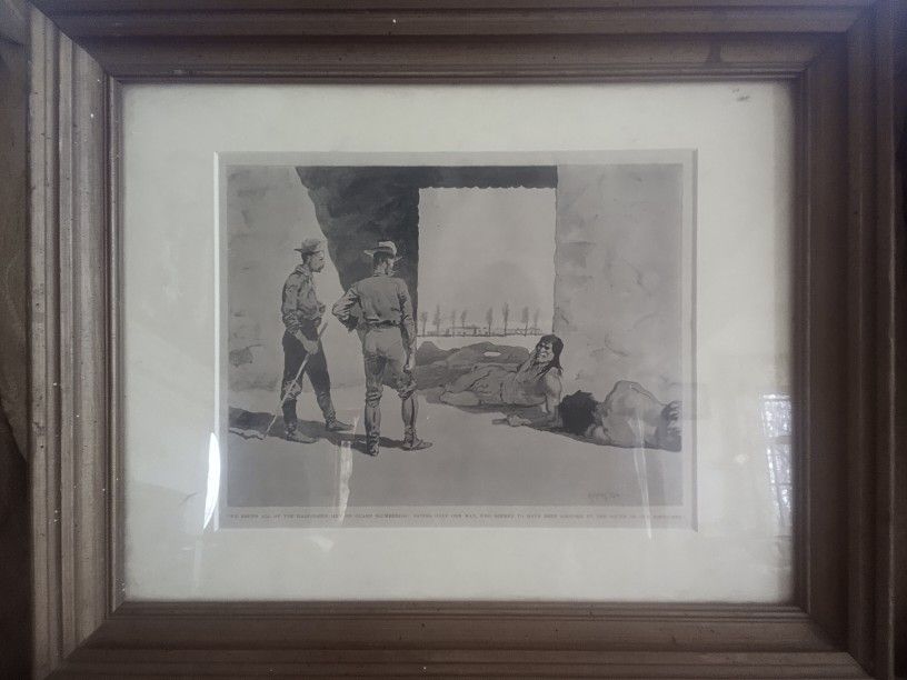 Remington Print Framed