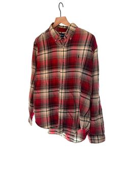 VINTAGE Polo Ralph Lauren Flannel SZ LARGE