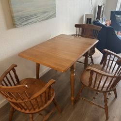 Small Maple Dining Table With Chairs