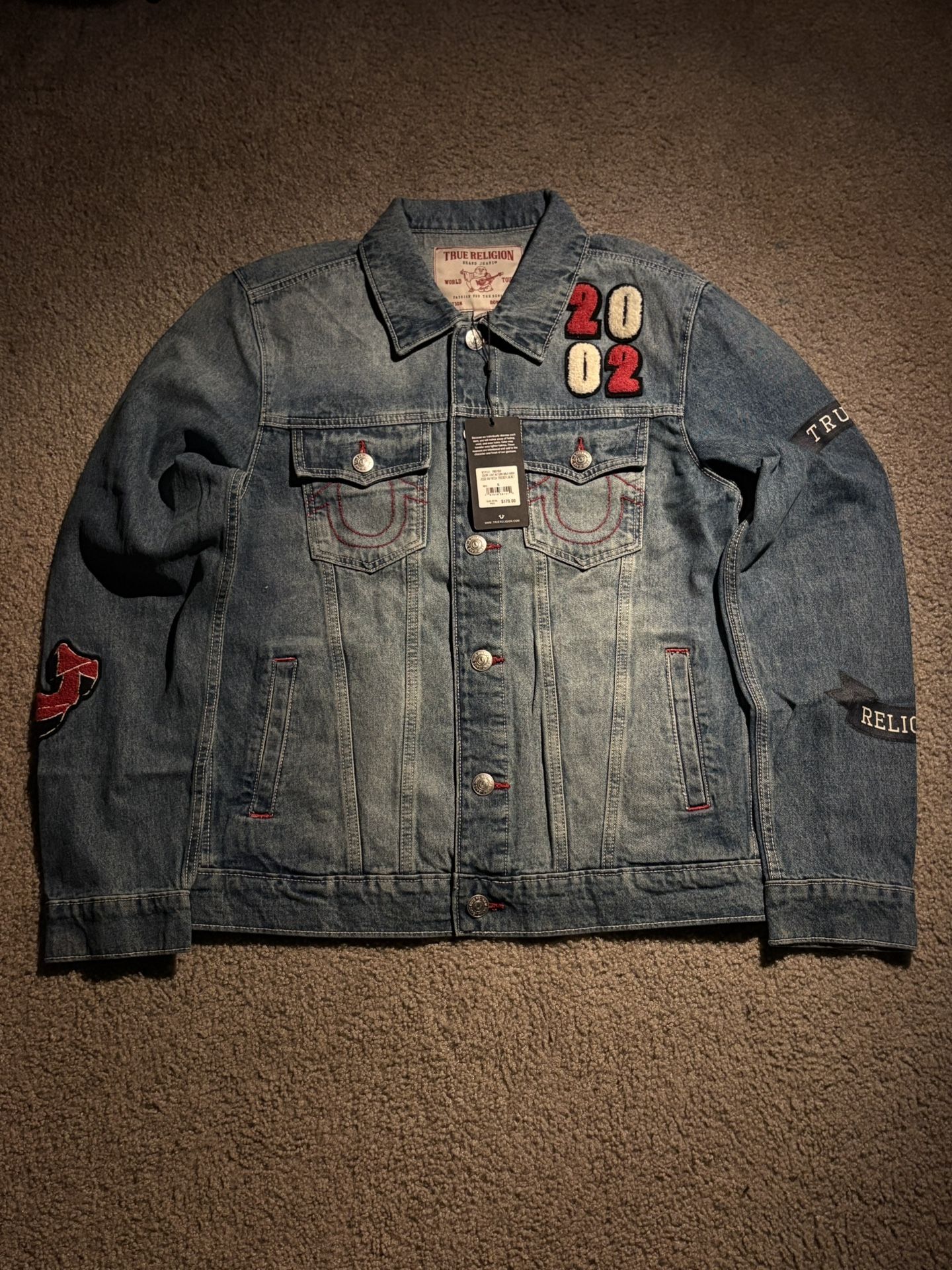 True Religion Jesse Patch Trucker Jacket