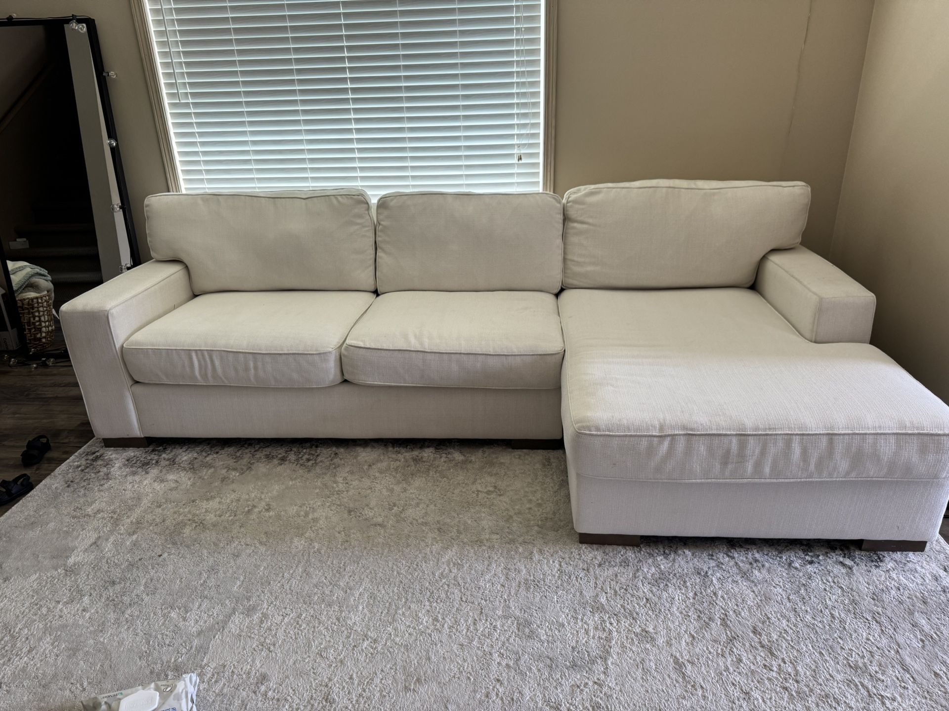 Macys White Sectional