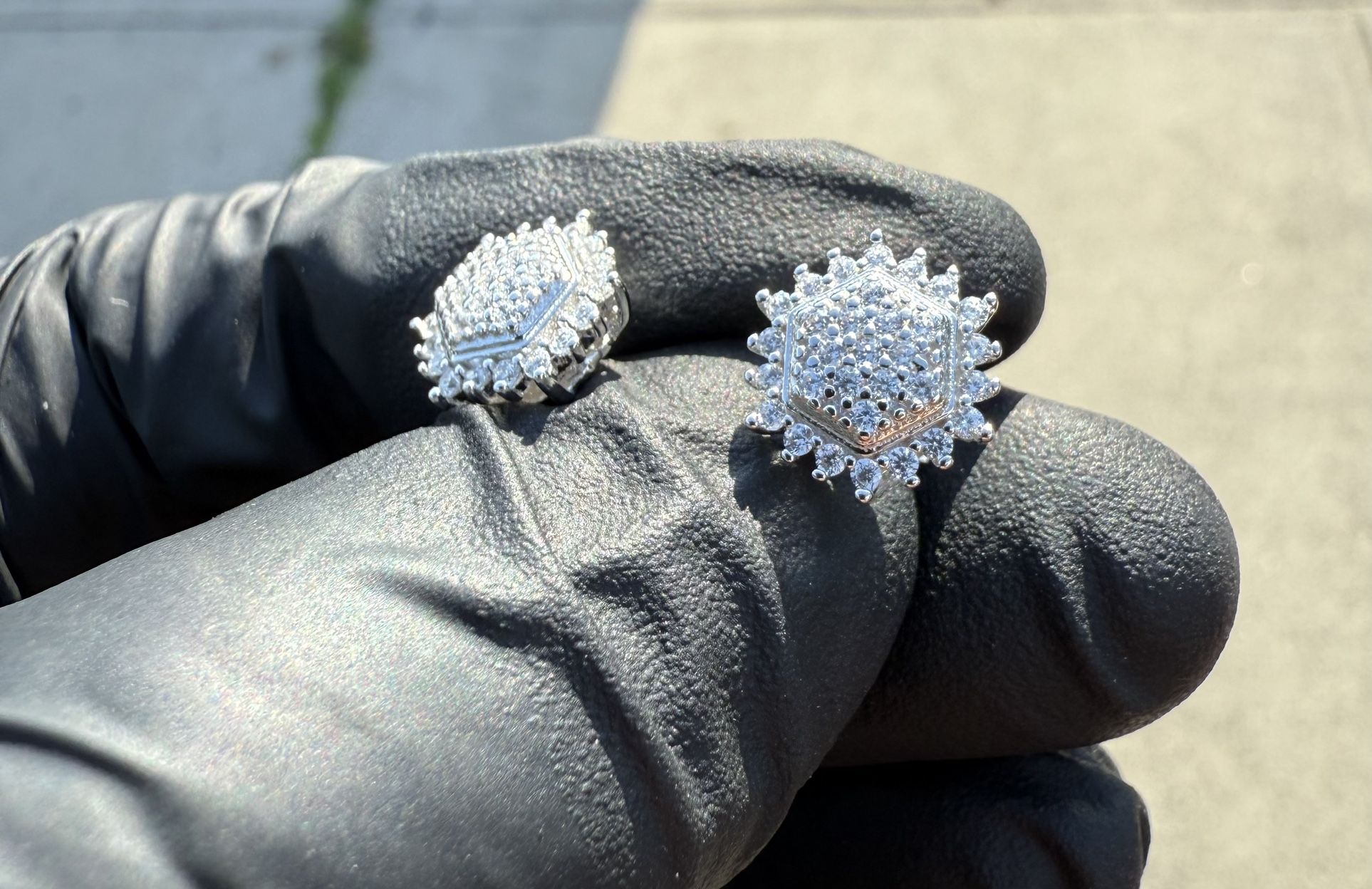 Sunny stones Earrings Silver 