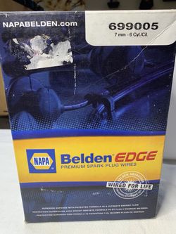 NAPA Belden Edge Premium Spark Plug Wires 699005 - 7mm - 6Cyl