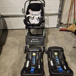 Nuna Pipa Car Seat With 2 Bases And Stroller